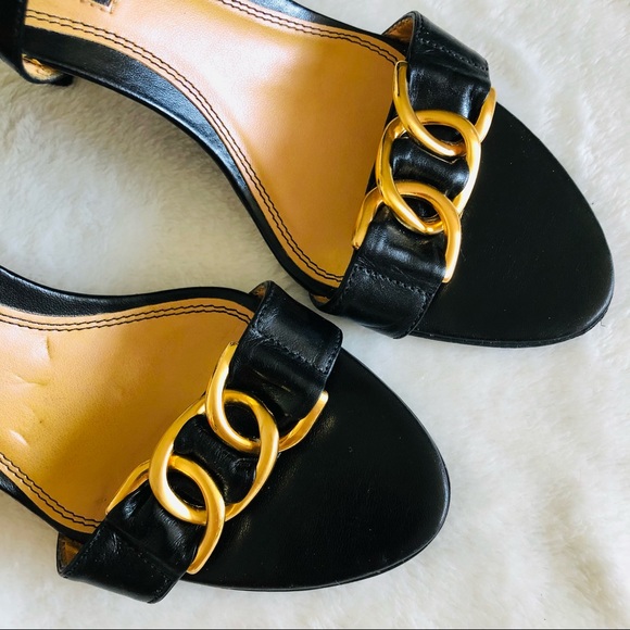 Unisa | Leather gold chain sandals - Picture 2 of 11